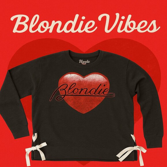 Blondie Heart Tie-Side Sweatshirt – Size S - Picture 3 of 3